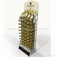 Floor Wine Retail Display Rack