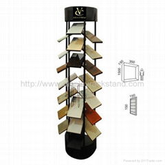 Three Sides Metal Quartz Tile Display Rack