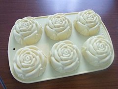 silicone flower cake mould