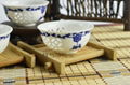 White jade porcelain hollow out blue and white porcelain tea cups 4
