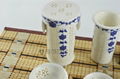 White jade porcelain hollow out blue and white porcelain tea cups 5