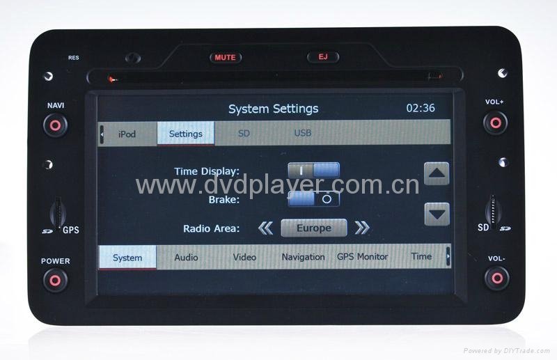 car dvd player Alfa Romeo Spider 159 gps navigation TV 5