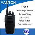 T-286 5W digital anti-interference technology handheld radio