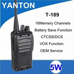 T-189 high power output power save walky talky