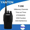 T-358 digital anti-interference technology 2 way radio