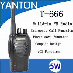 T-666 FM radio emergency call transceiver