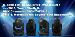 15R moving head lighting