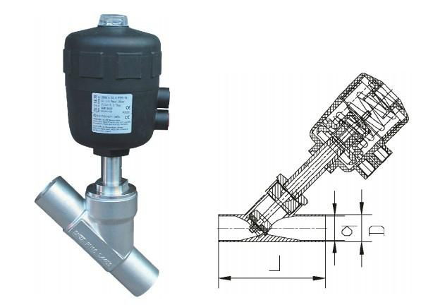 welding angle valve 