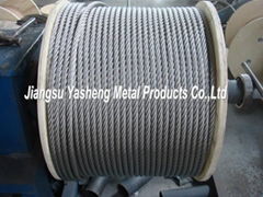 AISI316 6X19+IWRC  Stainless Steel Wire Rope