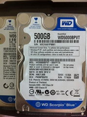 2.5" 500G hard disk drive