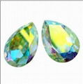 waterdrop shaped crystal fancy sew on stones for jewelry with claw  2