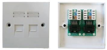 CAT5E/CAT6 OUTLET/FACE PLATE 3