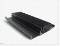 customized black anodized aluminum extrusion heatsink 