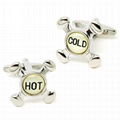 Funny Hot And Cold Cufflinks