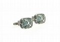 Blue Mother of Pearl Cufflinks  2