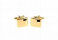 Classic Ferrero diary Black crystal gold mirror quadrate cufflinks  3