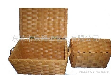 木片編織盒(圖片)