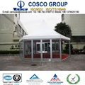 hexagonal tent pagoda tent with glass wall 3