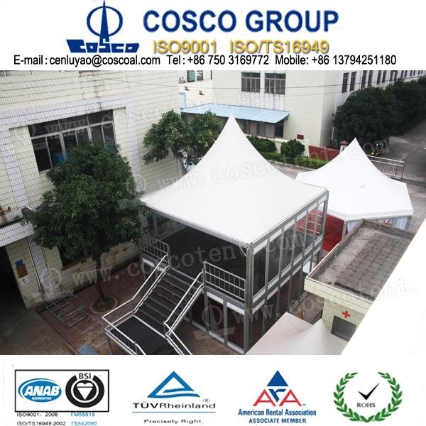 hexagonal tent pagoda tent with glass wall 5