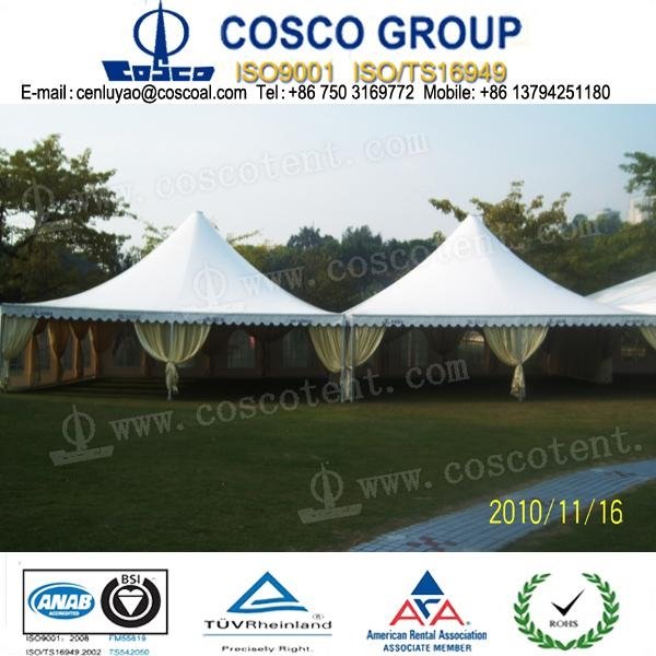 outdoor marquee with aluminium structure and PVC fabric 2