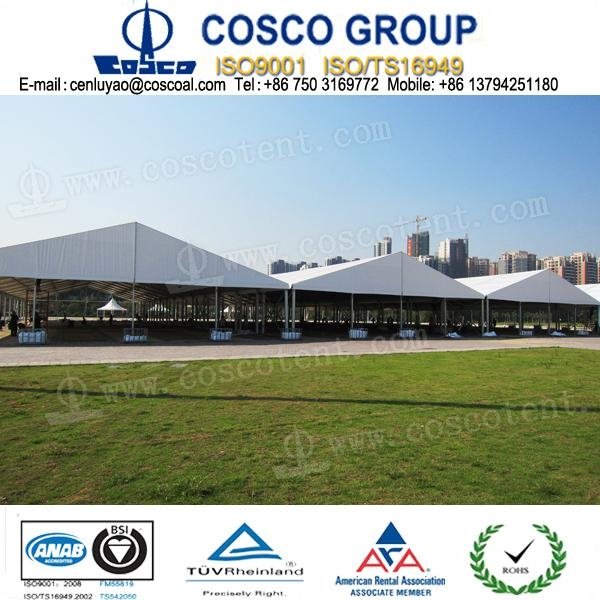 outdoor marquee with aluminium structure and PVC fabric 4