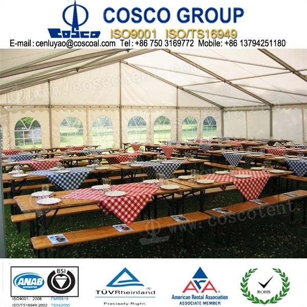 holiday party tent with aluminium profile and PVC from 3M to 45 5