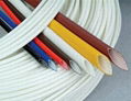 Silicone Rubber Glassfiber insulating Sleeving (inside fiber and outside rubber)