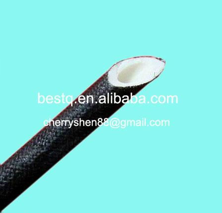Silicone Rubber Glassfiber insulating Sleeving (inside rubber and outside fiber)