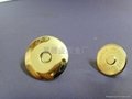 18 mm * 2 mm  disc hanging gold magnetic button