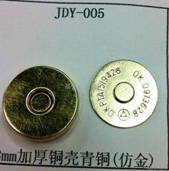 18mm*4mm thickness bronze magnet button