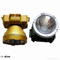 LED Head Lamp, Made of ABS/Acrylic Li-Ion Battery Rechargeable