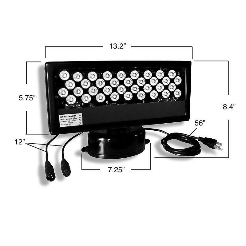 IP65 extruded aluminum DMX mode and standalone mode 36W RGB LWW-1B-36P 2