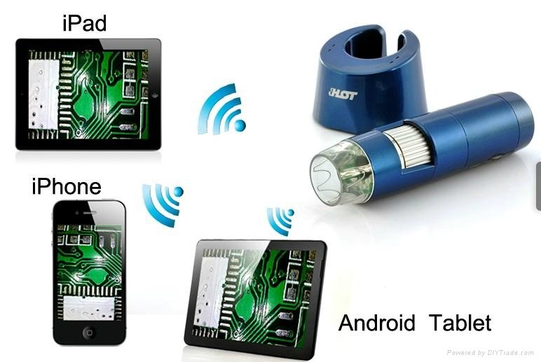  1.3MP Wireless Digital Microscope With 5X-200X Zoom for Android And iOS Devices 