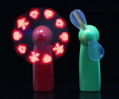 Flashing you logo led mini fan with low