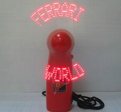 2013 light up your logo led mini fan with low price