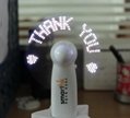 Real factory flashing your logo led mini fan with low price 1