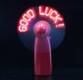 2013 light up led mini fan with low price with your message 5