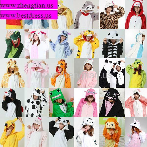 Unisex Kigurumi Pajamas Party Cosplay Anime Costumes Animal Onesie Pyjamas S~XL 