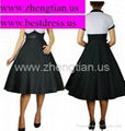 NEW CLASSY AUDREY VINTAGE BLACK 1950's