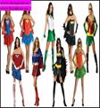 Female Women Adult Licensed Superhero Fancy Dress Costume Halloween Outfit New  1