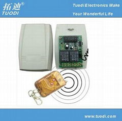 Wireless remote control with receiver