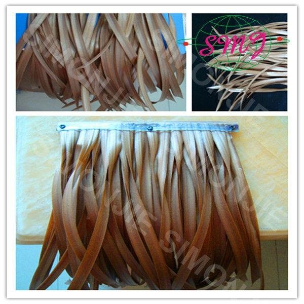 Eco-friendly PE foaming fireproof artificial thatch roofing tile