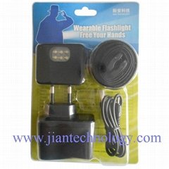 Jiantechnology Wearable Flashlight with patent