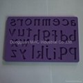 Letters and numbers silicone fondant mold 1