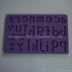 Letters and numbers silicone fondant mold