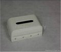 MDF wooden PU leather tissue box paper case 2