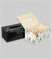 MDF wooden PU leather tissue box paper case 4