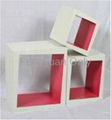 MDF wooden wall cube shelf home decoraton wall shelves 3