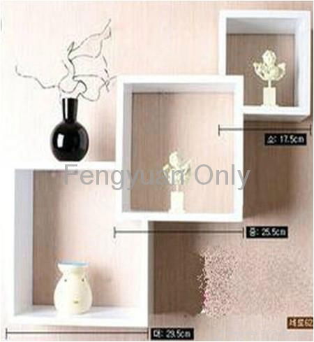 MDF wooden shelf storage shelves home decoration  wall decoration 5