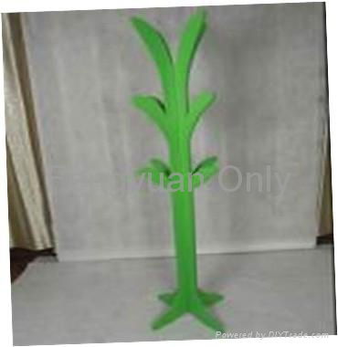 MDF wooden coat tree hat rack clothes stander home decoration 4